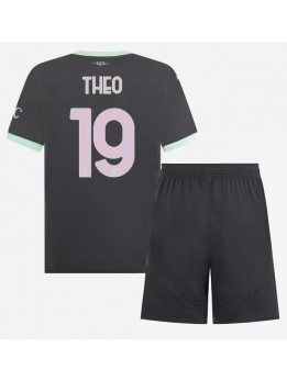 Detské Futbalové oblečenie AC Milan Theo Hernandez #19 2024-25 Krátky Rukáv - Tretina (+ trenírky)